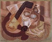 Juan Gris Single small round table France oil painting artist